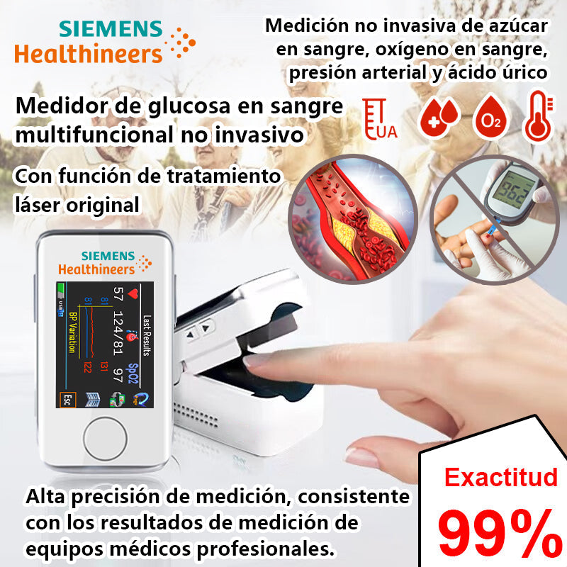 Medidor de glucosa en sangre multifuncional no invasivo